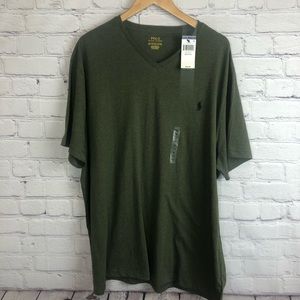 NWOT Polo Ralph Lauren Men’s Green V Neck Sz XXL